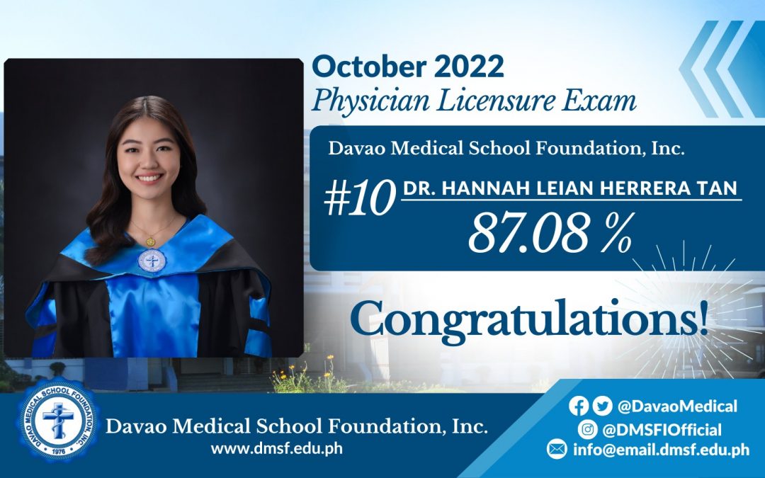 Congratulations! Dr. Hannah Leian Herrera Tan