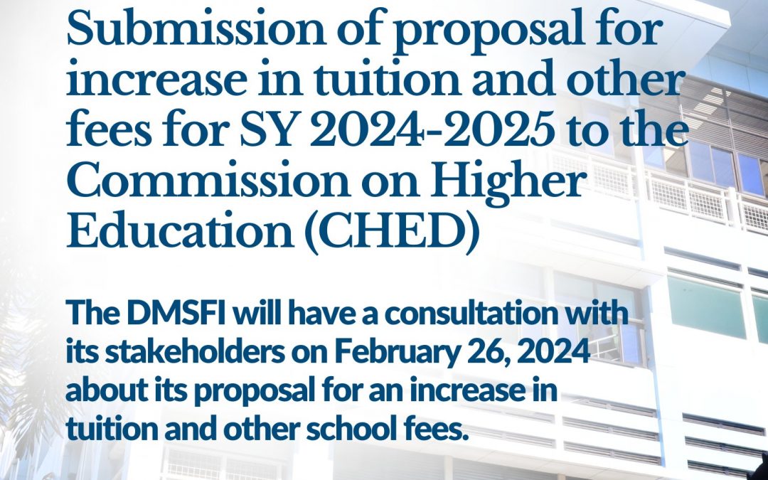 Proposed tuition and other school fees for AY 2024-2025.