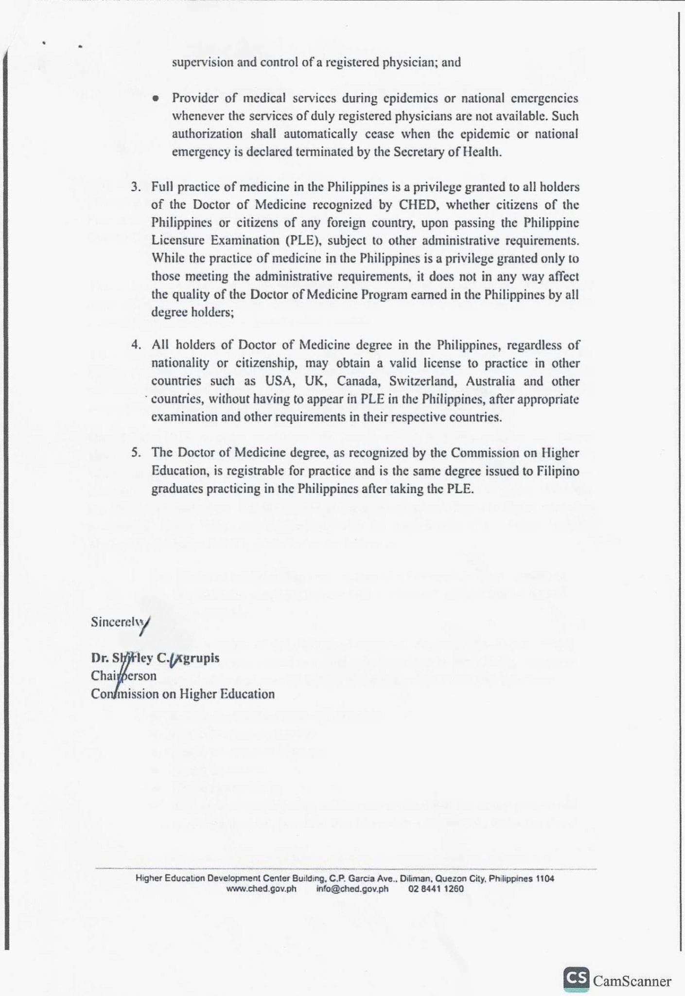 CHED Updates on the Doctor of Medicine Program