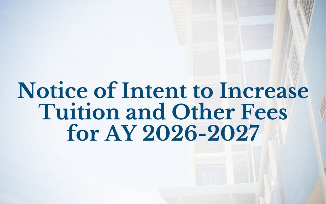 Intent to Increase Tuition Fee fro AY 2026-2027